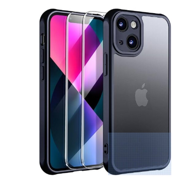 [3 in1 for iPhone 13 Mini Case, [Anti-Yellowing] [Military-Grade Protection]